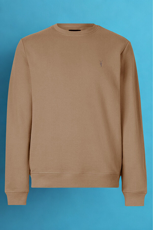 Erkek Kışlık Salaş Basic Karamel Sweatshirt - 5