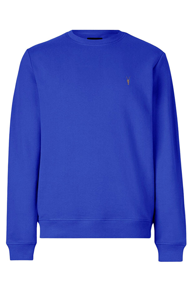 Erkek Kışlık Salaş Basic Mavi Sweatshirt - 5