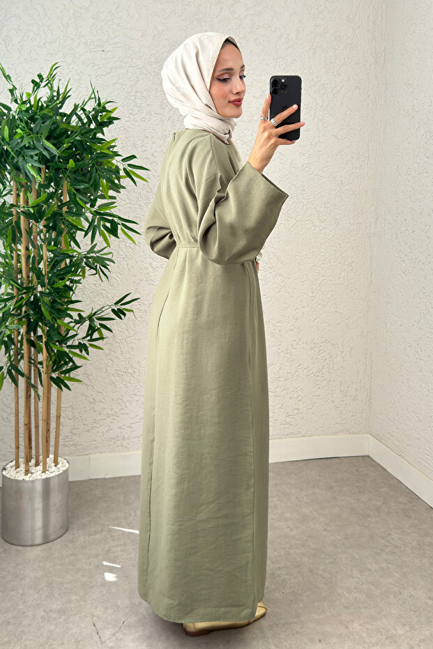 Sultan Basic Elbise 0001 - HAKİ - 5