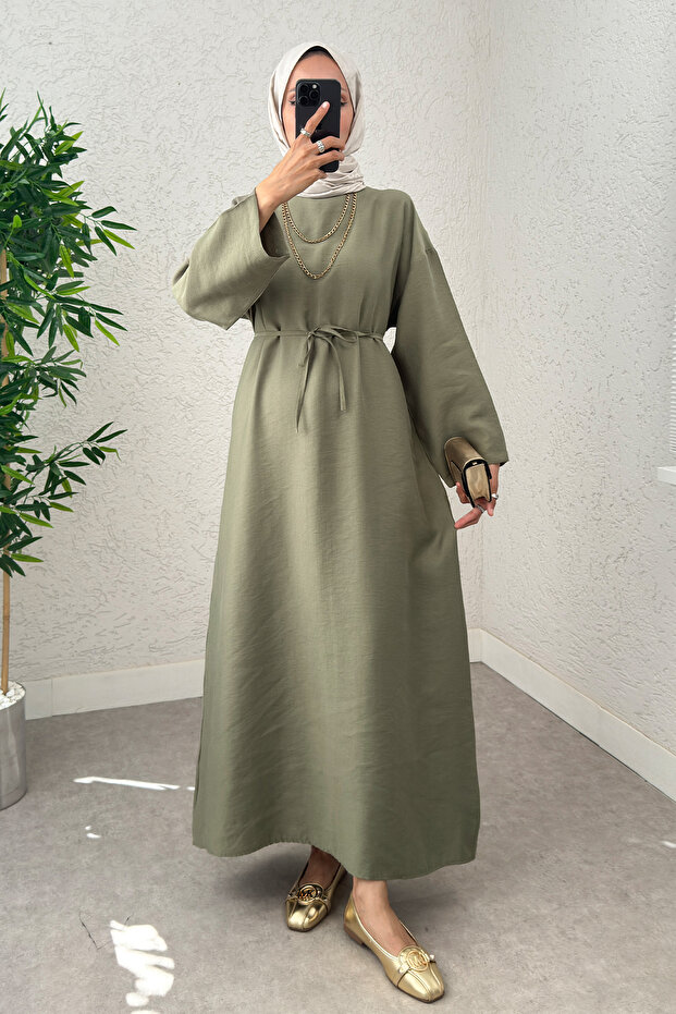 Sultan Basic Elbise 0001 - HAKİ - 1