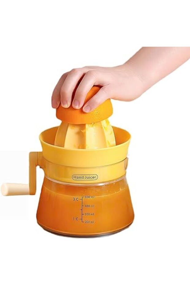 GraGra Manual Orange Juicer, Citrus Lemon Orange Squeezer, Handheld Manual Press Juice Squeezer with