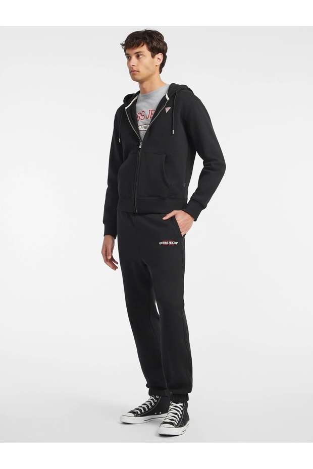 Erkek Siyah Regular Fit Eşofman Altı M4YB18K9V31-JBLK - 6