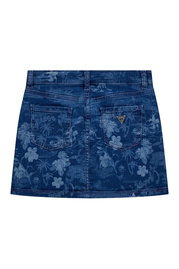 STRETCH DENIM SKIRT - 2