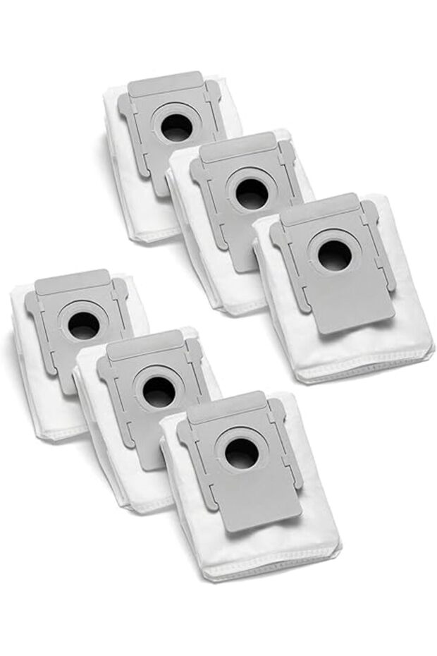 6 Pack Robot Vacuum Cleaner Bags Compatible for Roomba i6 i3 E5 E6 S9, Sweeping Accessories Dust Bag
