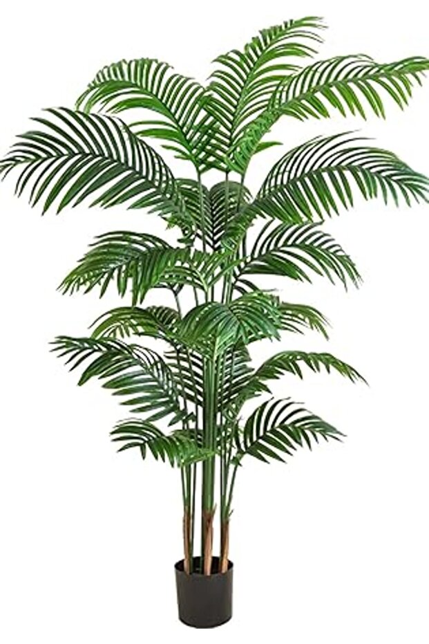 Artificial Areca Palm Tree, 140CM, Fake Handcrafted Lifelike, Realistic Durable Decorative Trees, Fa
