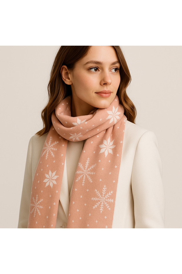 Yılbaşı Temalı Triko Atkı - 2