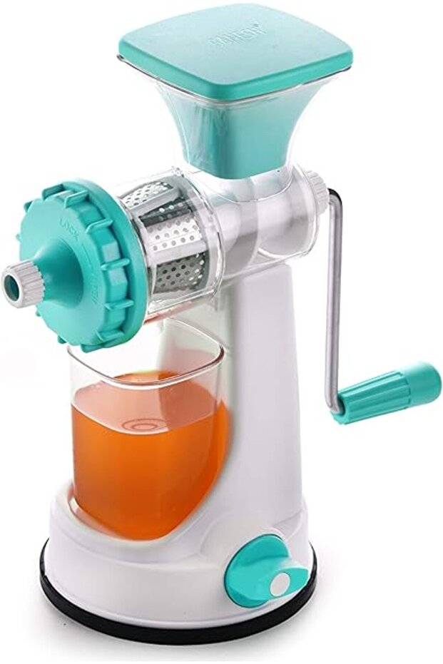 Ganesh Fruit & Vegetable Steel Handle Vacuum Locking base Juicer Machine, Juice Maker, Orange Juicer
