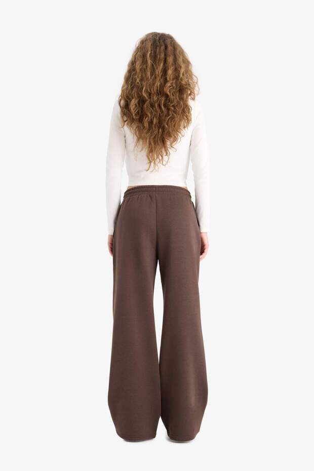 Straight Fit Beli Bağcıklı Cepli Düz Paça Eşofman Altı A0954AX25WN - 6