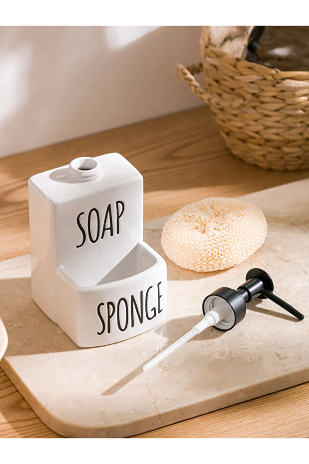 LCW HOMEEkru Baskılı Seramik Sabunluk - 4