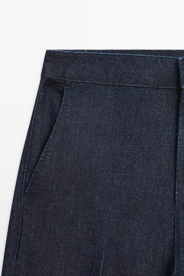 İspanyol paça yüksek bel jean - 6