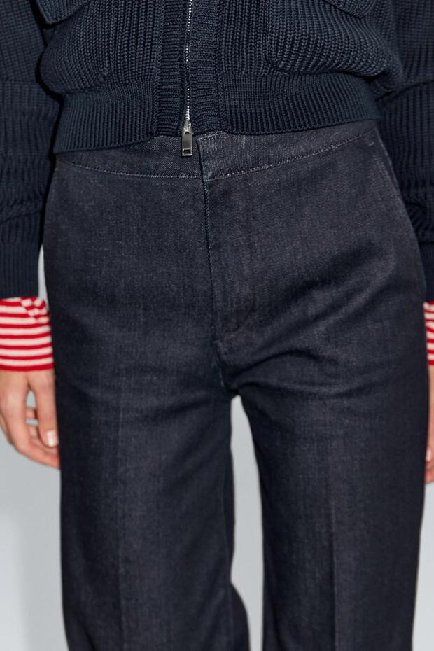 İspanyol paça yüksek bel jean - 4