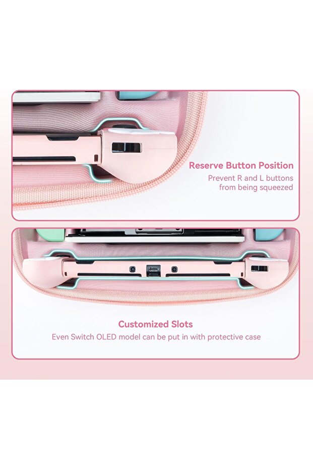 Switch Carrying Case Large Travel Case for Switch/OLED with 16 Game-Card Slots for Switch - 4