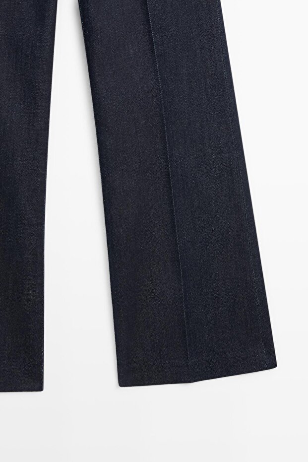 İspanyol paça yüksek bel jean - 7