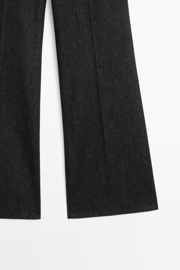 İspanyol paça yüksek bel jean - 7