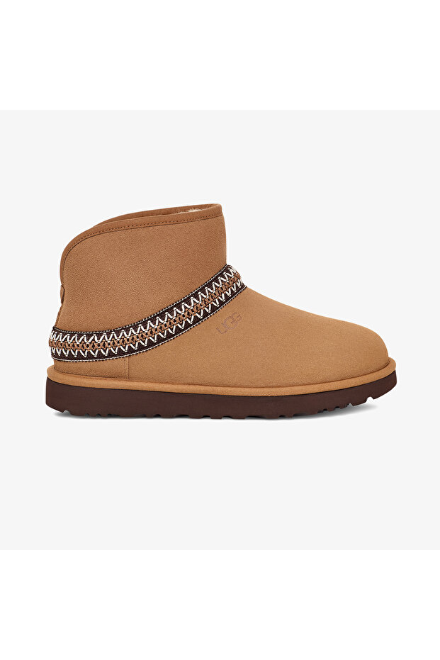 Classic Mini Crescent női barna csizma - 1