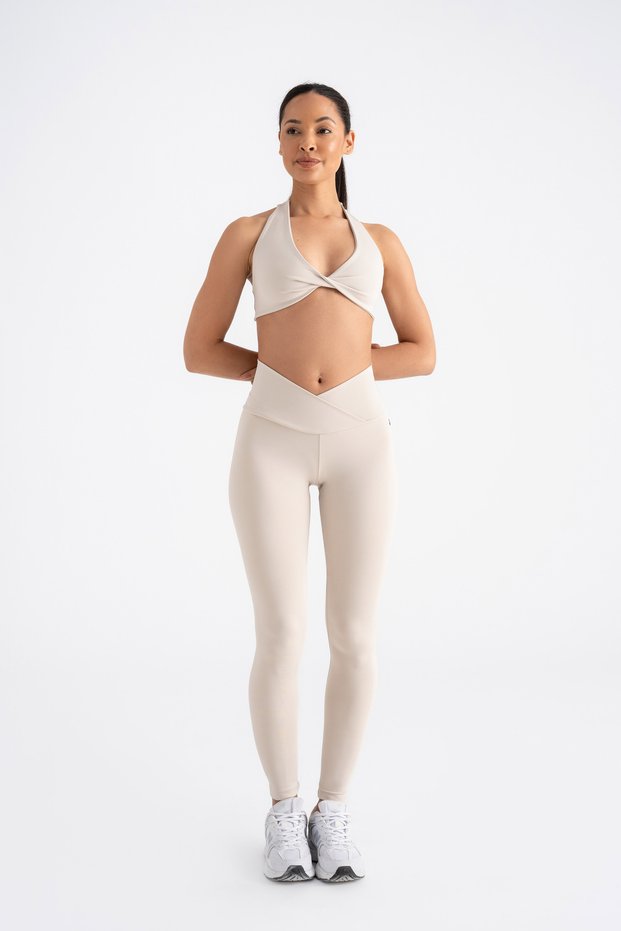 Cross Waist Detailed Sports Leggings