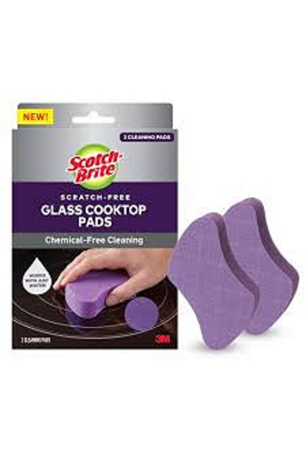 SCOTCH-BRITE GLASS COOKTOP PAD 1PC X12