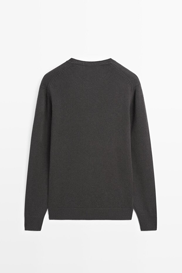 Yün karışımlı bisiklet yaka triko kazak - 8