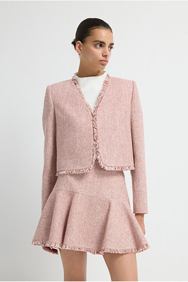 Crop Tüvit Ceket - 1