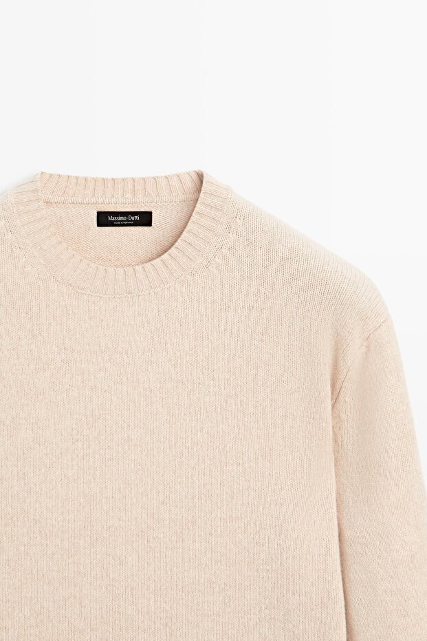 Yün karışımlı bisiklet yaka kazak - 6