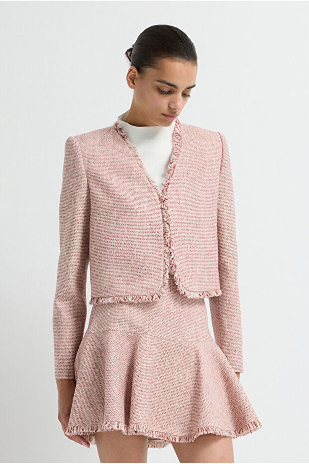 Crop Tüvit Ceket - 5