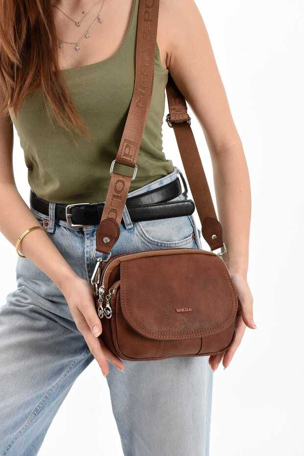 Very Useful Long Strap Crossbody and Shoulder Bag with 4 Compartments