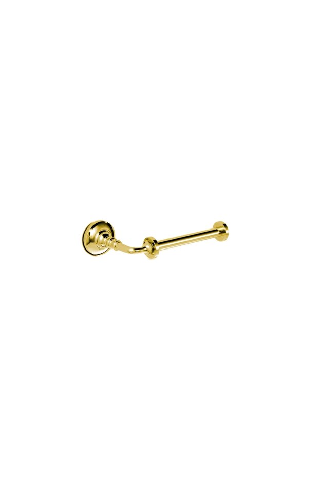 New England Toilet Paper Holder, Open, Right - Gold