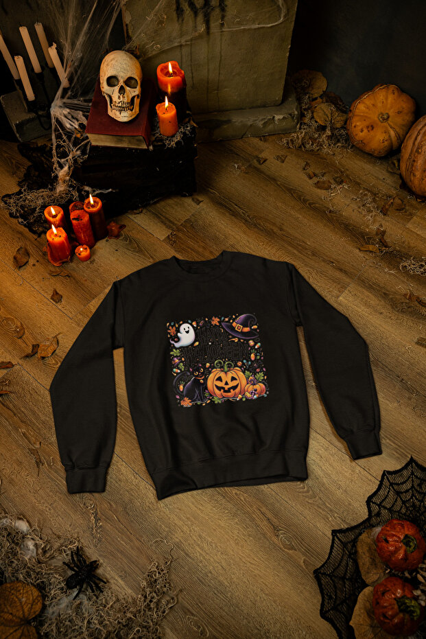 Stil-X Happy Halloween - Cadilar Bayrami Printed Unisex Children's Sweatshirt