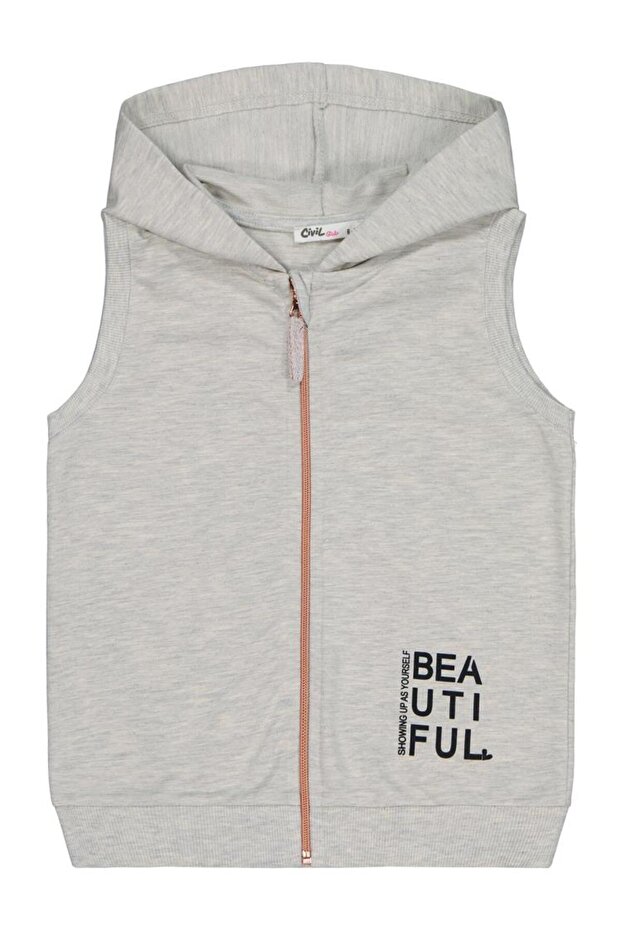 Basic 6-9 Yaş Yelek - Ekru8-9 Yaş - 2