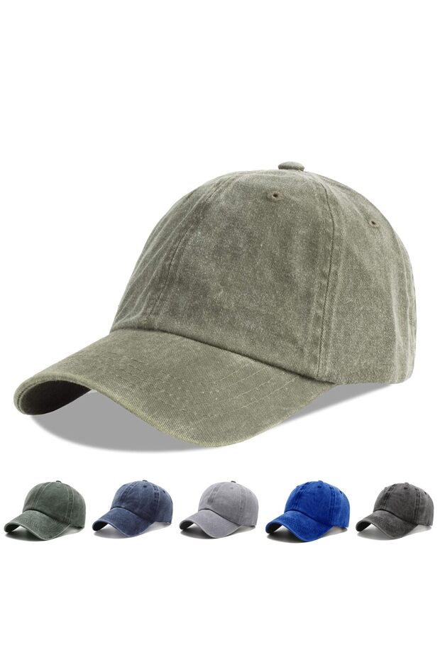 Sports Cap Golf Hat 100% Cotton Fits Men Washed Denim Adjustable Plain Cap Men Women Unisex