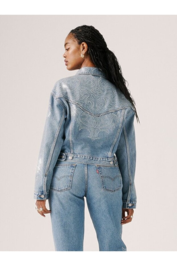 Shrunken '90s TruckerJean Ceket - 2