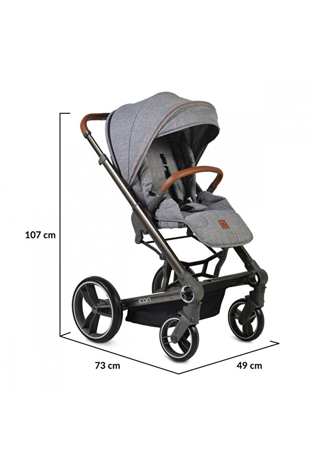 Icon Grey 2 in 1 modular stroller - 6