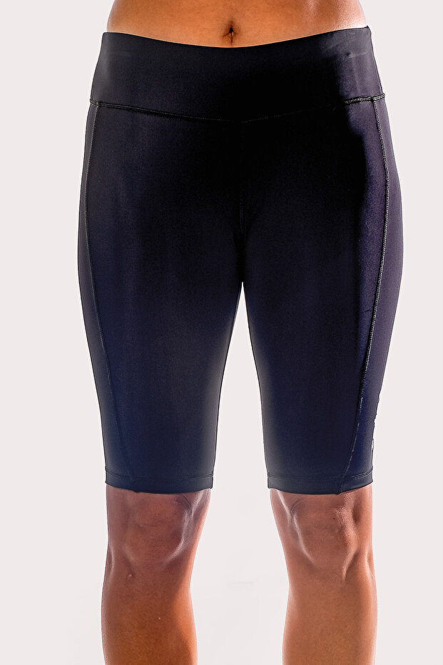 Ladies Long Swim Shorts - Black