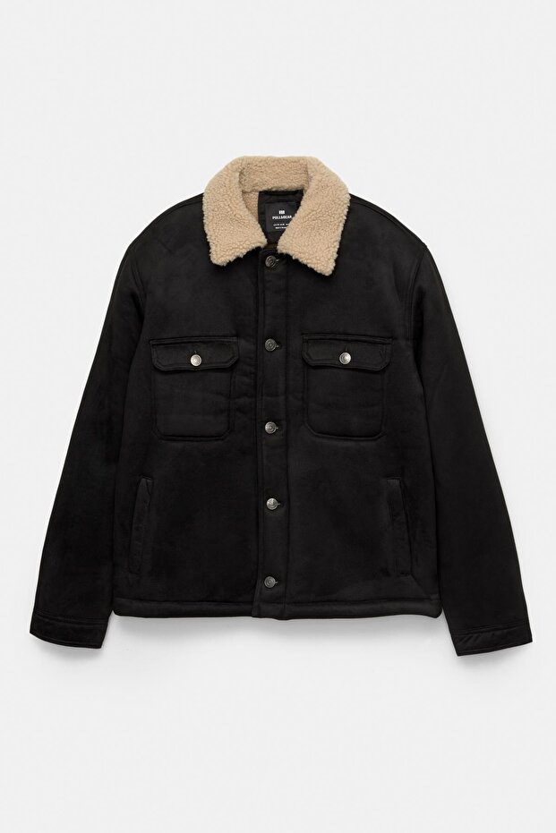 Çift yüzlü trucker ceket - 7