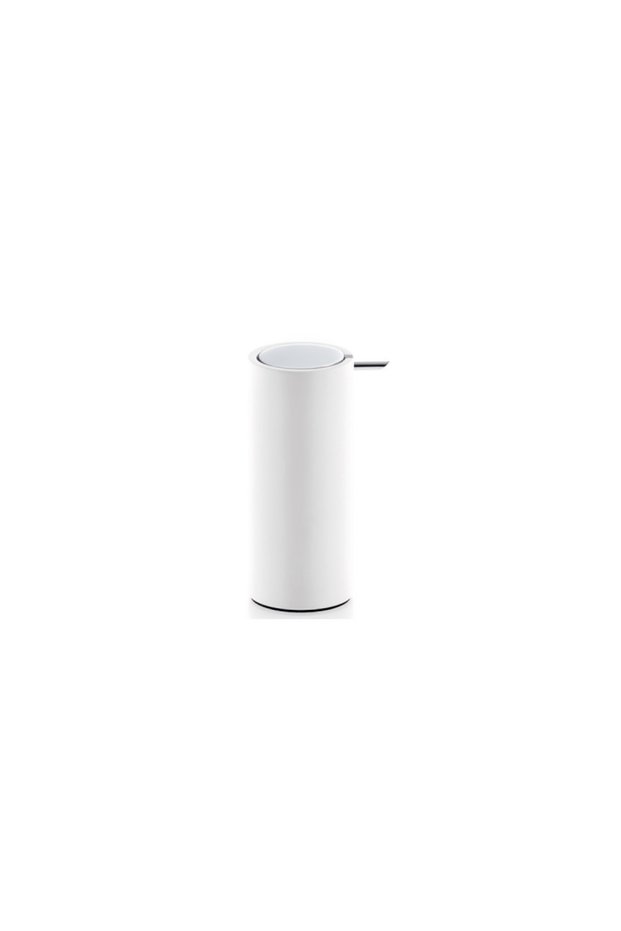 Stone Liquid Soap Dispenser, Countertop, 200ml - White/Chrome