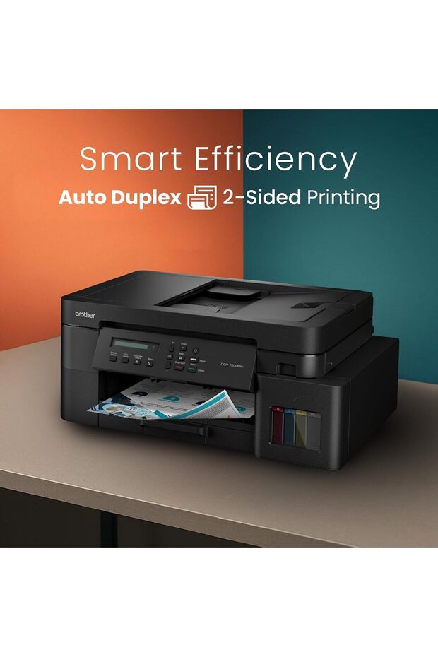 Wireless All In One Ink Tank Printer, DCP-T830DW, Automatic Duplex Print & Scan, ADF - 4