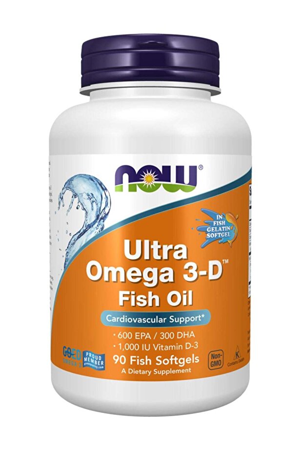 Ultra Omega 3-D Dietary Supplement - 90 Softgels