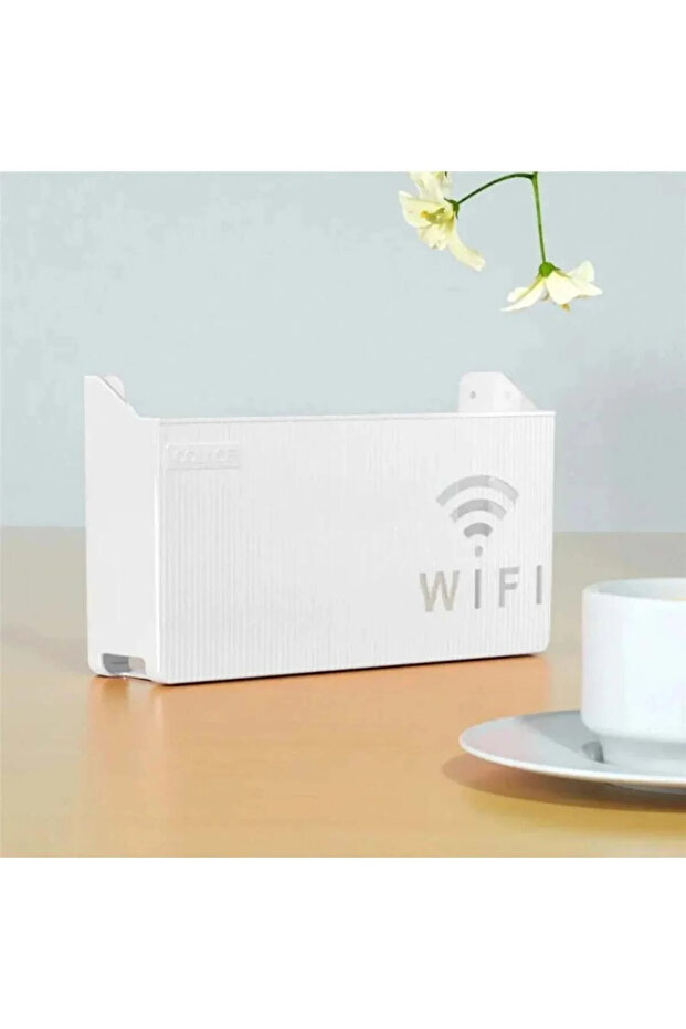 Beyaz Wifi Kutusu Duvar Asılabilir Sigorta Ve Modem Saklama Kutusu 25x15x6 Cm - 6