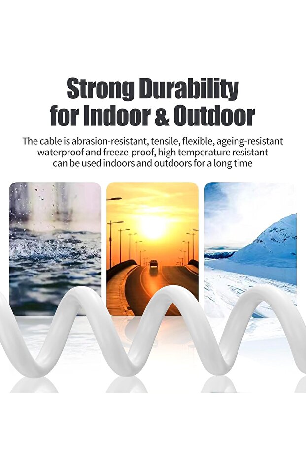 كابل إنترنت CAT 6 بطول 3 أمتار - أبيض 3 أمتار - 5