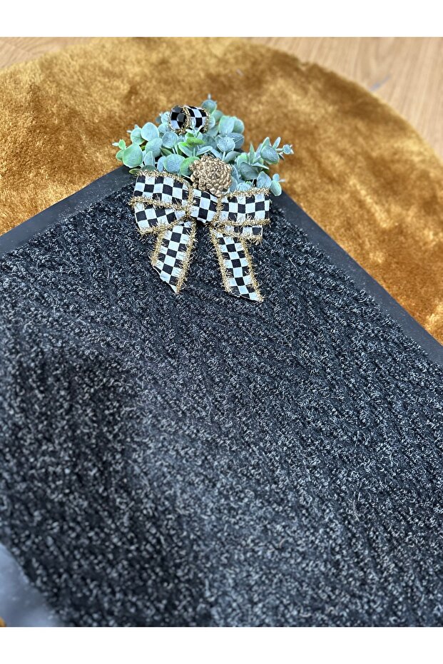 Siyah Paspas Kapı Önü Paspası Kaymaz - 4