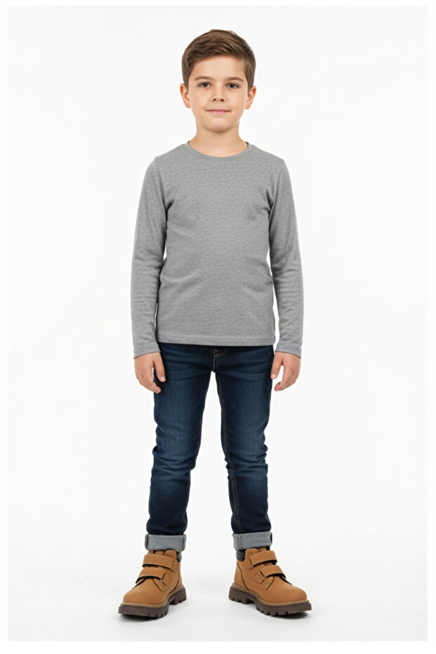 Soğuk Havalara Dayanıklı Cırtlı Kolay Giyim Esnek Taban Erkek Çocuk Kışlık Bot - 1