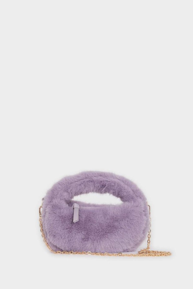 Plush Crossbody Bag for Girls F2165A8Ns