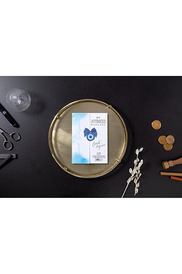 Sünnet Davetiyesi 5026 - 50 Adet - Zarfsız - Baskı Hariç - Tablozadee Özel Tasarım - 2