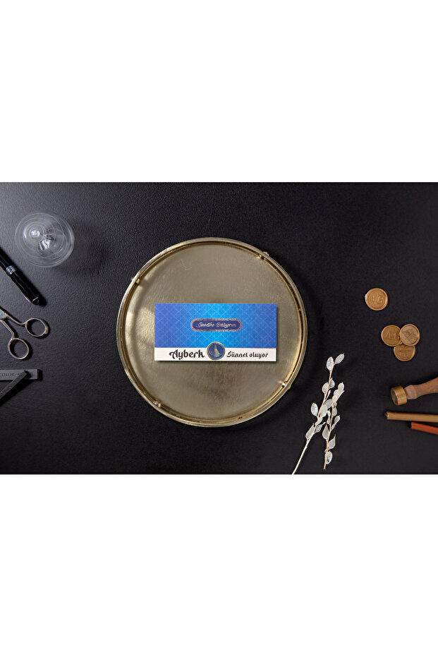 Sünnet Davetiyesi 5024 - 50 Adet - Zarfsız - Baskı Hariç - Tablozadee Özel Tasarım - 2