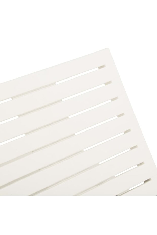 Șezlong, alb, plastic - 6
