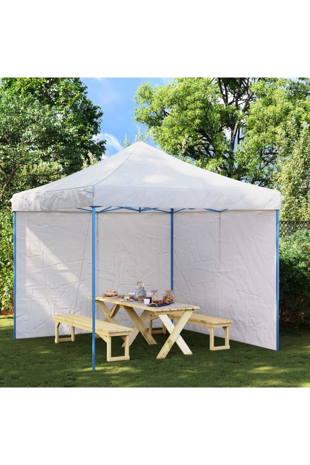 Party Tent Sidewall 2 pcs with Zipper PE White