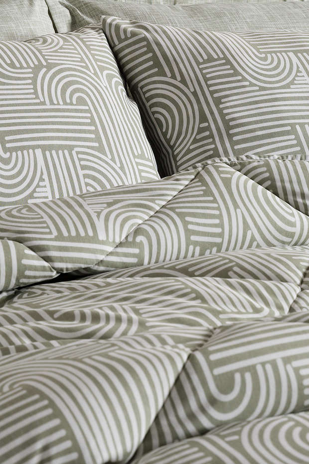 Nola Easy Cotton Comforter Set Tek Kişilik Adaçayı - 6