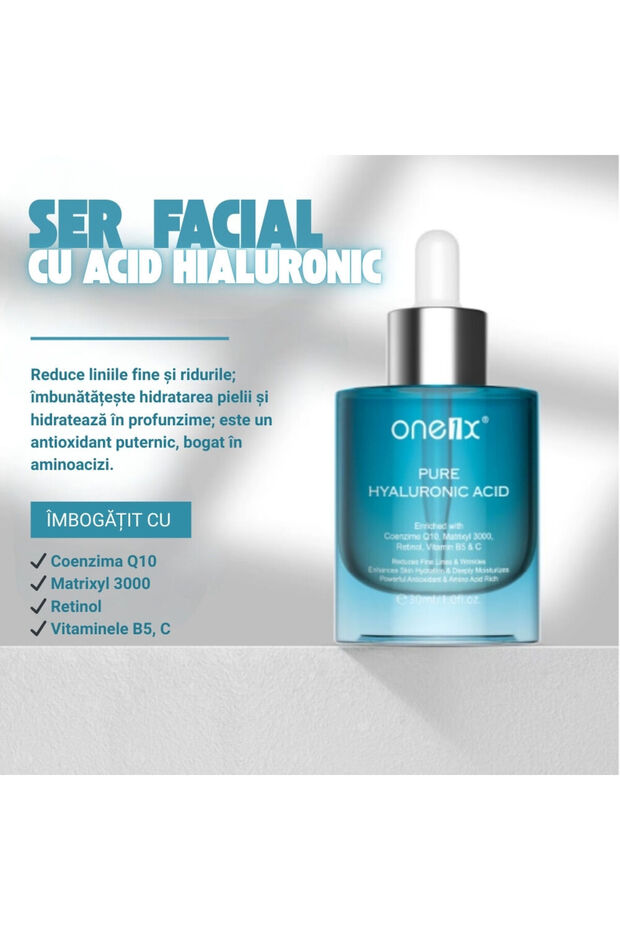 Anti-aging facial serum with Hyaluronic Acid, Q10 and Matrixyl 3000 | ONE1X® 30 ml - 4