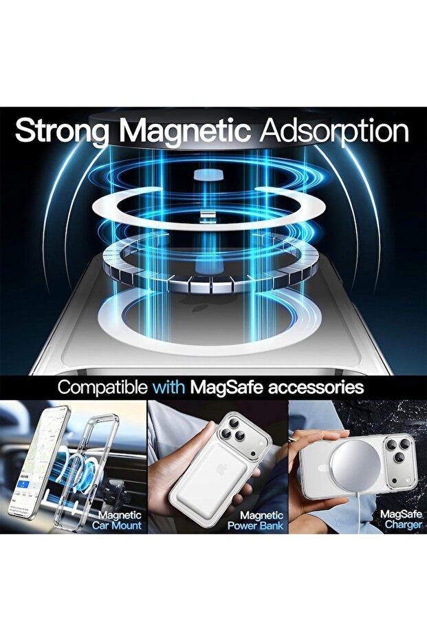 Transparent Protection Case for Apple iPhone 17 Pro, MagSafe Compatible - 2