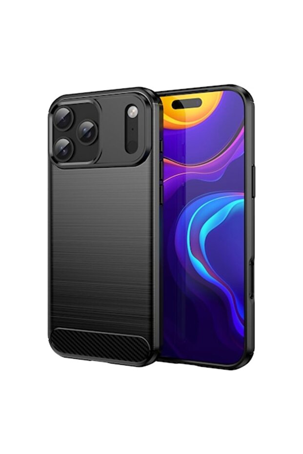 Carbon Resistance Case for Apple iPhone 17 Pro Max, Optim Solution, Black - 1